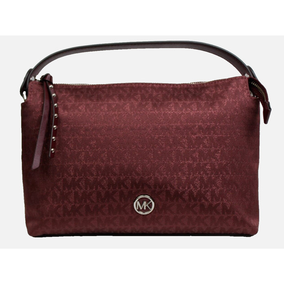 Michael Kors Handbags - Michael Kors Logo Shailene Small Messenger Bag Purse Merlot Red $328